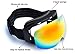 Anti-Fog Anti-UV Windproof Unisex Ski Goggles with Replaceable Spherical Lenses & 3-Layer Foam