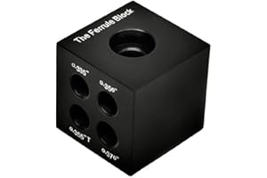 Hireko The Ferrule Block (Ferrule Installation Tool and Shaft Tip and Butt Measurement Gauge) Black