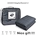 HOSUKKO Weighted Blanket Adult 48''x72'', 15lbs for 140-180lbs Individual,Twin Size Bed Weighted 2.0 Heavy Blanket 100% New Cotton with Glass Beads Grey for Adults, Youths