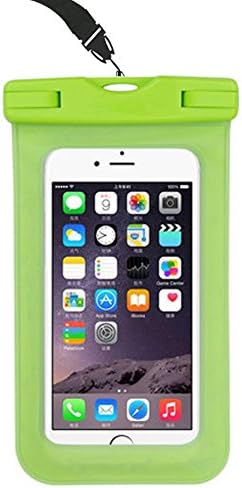Universal Waterproof Case, Cell Phone Dry Pouch Floating Bag for iPhone 7, 7 Plus, 6s, 6s Plus, 5s, se, Galaxy S8 S7 Edge, Note 4 3, LG G6 G5 G4, HTC One X, Smartphone Devices Up To 6.0" (Green)