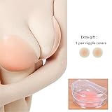 Glam Hobby Reusable Strapless Self Adhesive Silicone Invisible Push-up Bra Sexy Nubra