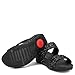 FitFlop Womens Glitterball Slide Sandals (Black,7B)