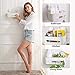 TAILI Shower Caddy Suction Cup, Heavy Duty Bathroom Organizer, Removable Shelves for Inside Shower, Shampoo, Waterproof Suction Plastic Storage for Bathroom Accessories Holder, White