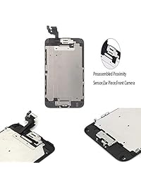 Kit de reparación de pantalla de repuesto compatible con iPhone 6 de 4,7 pulgadas, pantalla LCD, digitalizador táctil, kit de reparación y botón de inicio, altavoz auditivo, cámara frontal, sensor de proximidad, herramientas de reparación