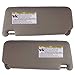 IAMAUTO 80922 New Sun Visor Left and Right Gray Pair for 2007-2011 Toyota Camry with Vanity Light in Ceiling (Set of Driver and Passenger Side Visors)