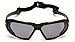 Pyramex Highlander Safety Eyewear, Gray Anti-Fog Lens With Black Frame