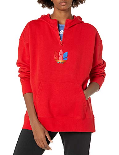Adidas Kadın Günlük Sweatshirts Siyah Halfzip Hoodie GD2246
