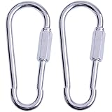 AGPtek 1 Pair Quick Link Snap Hook Carabiner Connector Screw Lock Clip For Swing Play Set