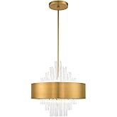 Livex Lighting 8 Light Natural Brass Pendant Chandelier