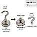Magnetic Hooks Heavy Duty Extra Strong Neodymium for Scratch Free Hanging of Utensils and Tools on Refrigerator, Kitchen, Office, Classroom, Locker, Garage, and Ceilings (Pack of 6)