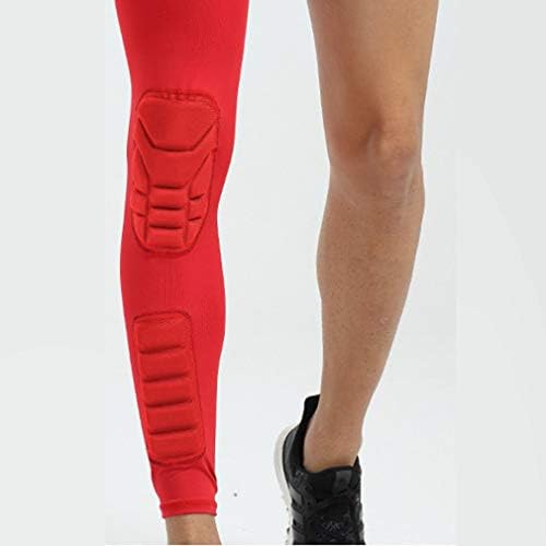 creatspaceDSF Kneepad Volleyball Knee Cap Fitness Running Elastic Knee Suppoort Pad Sleeve Sport Gym Protective Knee Warm Sleeve red