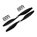 RAYCorp 1045 (10x4.5) Propellers. 32 Pieces(16CW, 16CCW) Black & Red 10-inch Quadcopters & Mutlirotors Props + Battery Strap