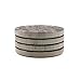 Thirstystone Marble Mosaic Coasters, All Natural Stone with Non-Slip Cork Backing, Drink Absorbent & Protects Table, Set of 4, Multicolor