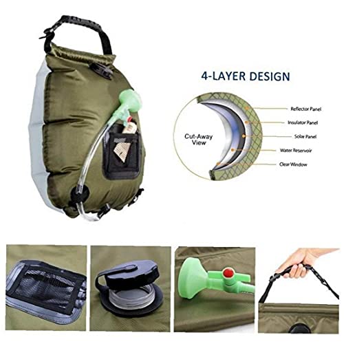 PiniceCore Outdoor Zonnewarmte Badzak Draagbare Douche Bag 20l Camping Bad Water Bag - Image 7