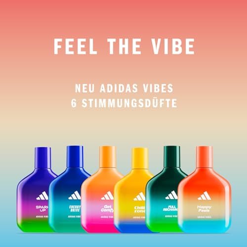 Vibes Happy Feels Eau de Parfum, fröhlicher, stimmungsaufhellender Unisex-Duft mit blumig-frischen Noten und natürlichen ätherischen Ölen, 100ml