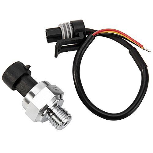 WarmCare Pressure Transducer Sender Sensor 1/8"-27 NPT Stainless Steel Solenoid For Oil Fuel Air Water