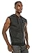 Angel Cola Men's Sleeveless Hoodie Zip Up Vest PT601 N.Dark Gray L