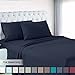 Premium Flat Sheet - Luxurious & Soft King Size Linen Flat Navy Blue Sheets - Hotel Quality Brushed Microfiber (Single) Flat Bed Sheet Hypoallergenic Bedroom Essentials By Empyrean Bedding
