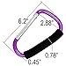 Shells Magic Purple Color Extra-large D-Shape Super-handy Snap Hook Hanger Bags Holder Carrier Mommy Hook Carry Handle With Soft Foam Grip (Purple)
