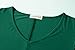 LARACE Plus Size Tops for Women Tunic Asymmetrical Dress Shirts 3/4 Sleeve V Neck Flowy Ladies Clothes for Leggings(Deep Green M)