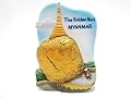 THE GLODDEN ROCK MYANMAR 3d Fridge Magnet Landmark Souvenir Ceramic Resin Gifts
