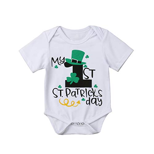 My 1st St.Patrick's Day for Newborn Baby Boys Romper Bodysuit Kid T Shirts Tops