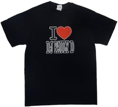 Shore Store Authentic Jersey Shore Heart DJ Pauly D T-Shirt XL Black 33