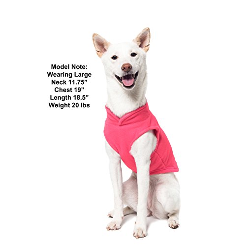 Gooby Every Day Fleece Cold Weather Dog Vest for Small Dogs, Pink, Medium