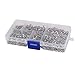 uxcell a16031400ux1463 M3 Thread 6mm-25mm Long Nickel Plated Flat Phillips Head Self-Tapping Screw Set 640 in 1