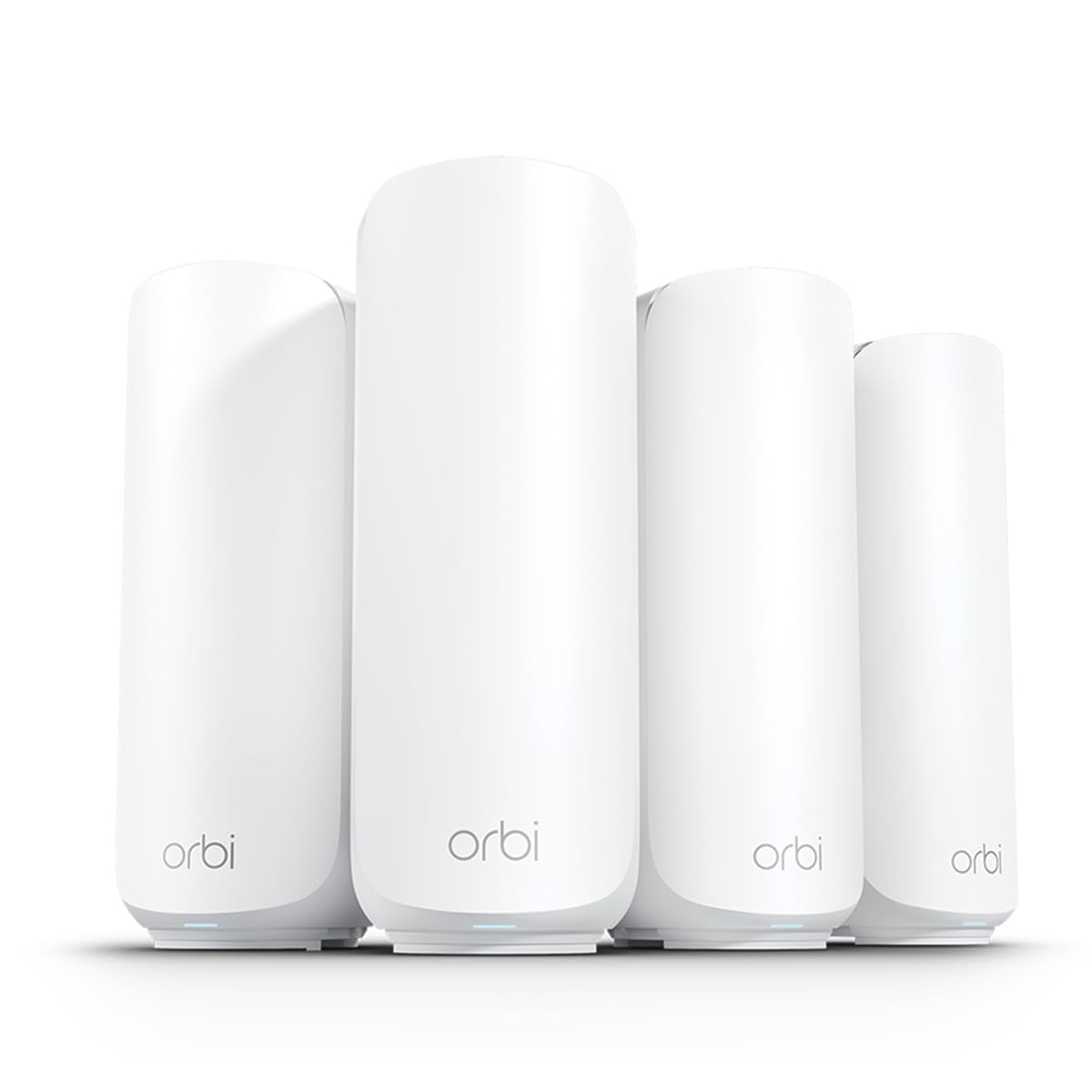 Photo 1 of NETGEAR Orbi 370 Series Dual-Band WiFi 7 Mesh Network System for Home (RBE374) - Wireless Router + 3 Extenders, Security Features, 5 Gbps, Covers 8,000 sq.ft., 70 Devices, 2.5GB Internet Port, BE5000