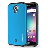 BLU R1 HD Case, OMOTON High Impact Resistant Fully Protective Dual Layer Case with [Soft TPU Interior] [Durable PC Exterior] [Fashion Design], Sea Blue