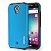 BLU R1 HD Case, OMOTON High Impact Resistant Fully Protective Dual Layer Case with [Soft TPU Interior] [Durable PC Exterior] [Fashion Design], Sea Blue