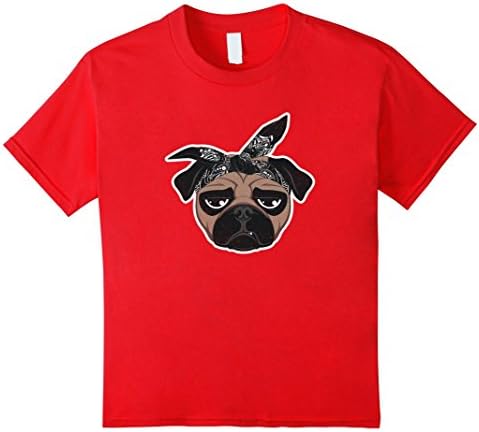 unisex-child ON SALE! THUG LIFE DOG! Birthday Gift Tee Shirt 4 Red