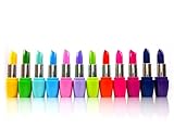 Kleancolor Femme Lipsticks 12 Colors Assorted Lipsticks with Aloe Vera and Vitamin E