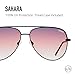 Quay Australia SAHARA Women's Sunglasses Oversized Aviator Sunnies - Black/Purple