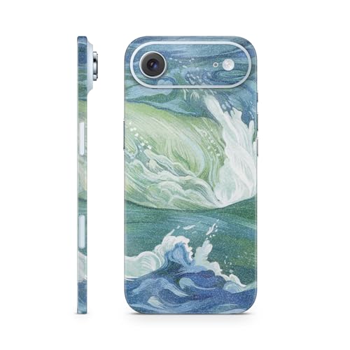 Glossy Glitter Phone Skin Compatible with Apple iPhone Air - Cyclone Wave - Pre…