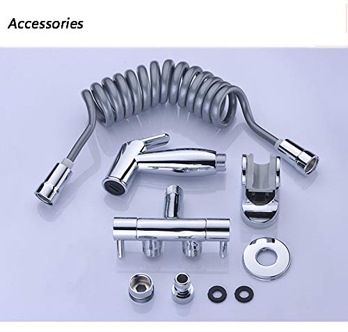 WYYSYNXB Tap with Bathroom Toilet Hand-held Faucet Flusher Pressurized Spray Gun - Thumbnail 3