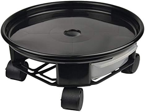 Plant Caddy, Indoor Outdoor Plant Dolly with Wheels and Removable Water Tray Flower Pot Stand for Home Garden