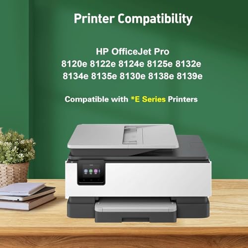 KINGJET 924 Cartouches d'encre pour HP 924 Cartouches compatibles avec HP OfficeJet 8120e 8122e 8124e 8125e pour OfficeJet Pro 8130e 8132e 8134e 8138e 8139e (Pas avec)
