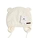XIAOHAWANG Warm Baby Hat Cute Bear Toddler Earflap Beanie for Fall Winter (0-7Months, White)