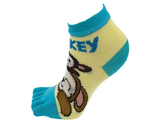 BONAMART 1, 4 5 Pack Kids Girls Boys Split 5 Toes Toe Socks 1-3 Years Old