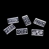 6 Style 3D Silicone Nail Art Decortive Acrylic Cabochon Design Mold by Team-Management