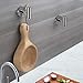 Polished Chrome Towel Coat Hooks SUS304 Stainless Steel Bathroom Clothes Garage Hotel Cabinet Closet Sponges Robe Hook Wall Mounted Round Kitchen Heavy Duty Bath Door Hanger 2 Pack