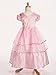 Little Adventures Royal Pink Princess Dress Up Costume for Girls (Medium Age 3-5) - Machine Washable Child Pretend Play and Party Dress with No Glitter