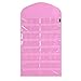 Supertech Jewelry Hanging Organiser 32 Pockets 18 Hook and Loops Double-Sided Jewellery Earrings Necklace Wardrobe Storage Organiser Accessory Holder Storage Bag,Pink