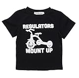 Little Boys Funny Short Sleeve T shirt Toddler Baby Summer Cotton Top Black (2-3 years, black)