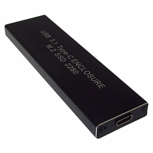 Black USB 3.1 Type C to M.2 NGFF SATA SSD Hard Disk Case Enclosure 2230/2242/2260/2280