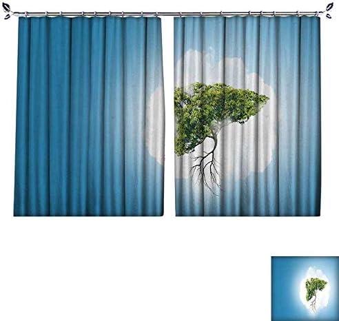 DESPKON Shading Pure Color Modern Minimalist Style Conceptual Image of Green Tree Shaped Like Human Liver Furniture Material W55 x L63