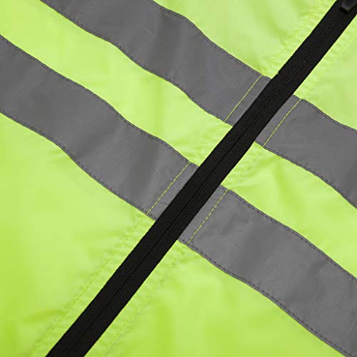B Blesiya Unisex waterdichte winddichte regenjas fietsjas reflecterende loopjas fietskleding fietsshirt - Image 3