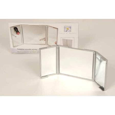kleiner faltbarer Kosmetikspiegel im kecken "Spiegelschrankdesign" # B